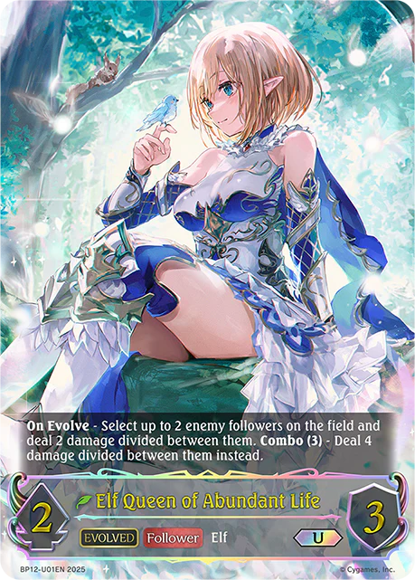 Elf Queen of Abundant Life (Evolved) - BP-12: Worldreaver's Descent & Dominion of Darkness