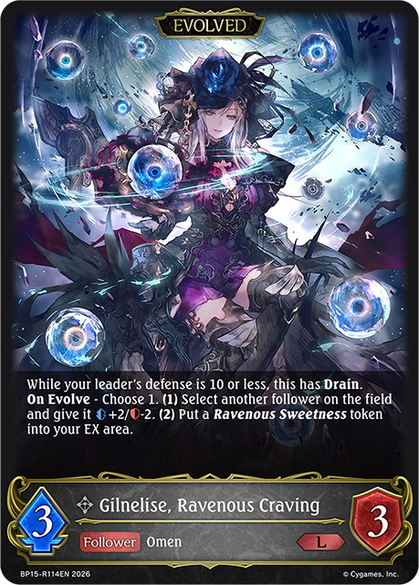 Gilnelise, Ravenous Craving (Evolved) (Reprint) - BP-19/20: Eightfold Retribution & Omens and Heirs