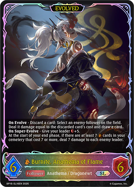 Burnite, Anathema of Flame (Evolved) - BP-16: New World Genesis