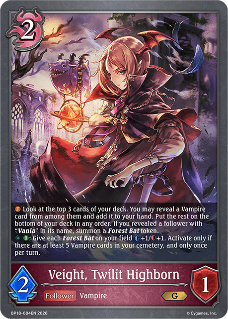 Veight, Twilit Highborn - BP-18: Neometropolis