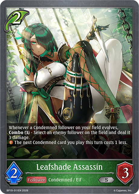 Leafshade Assassin - BP-19/20: Eightfold Retribution & Omens and Heirs