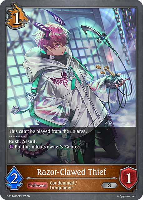 Razor-Clawed Thief - BP-19/20: Eightfold Retribution & Omens and Heirs