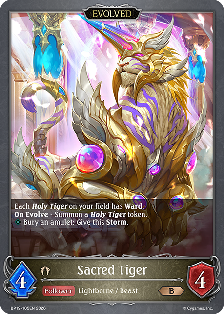 Sacred Tiger (Evolved) - BP-19/20: Eightfold Retribution & Omens and Heirs