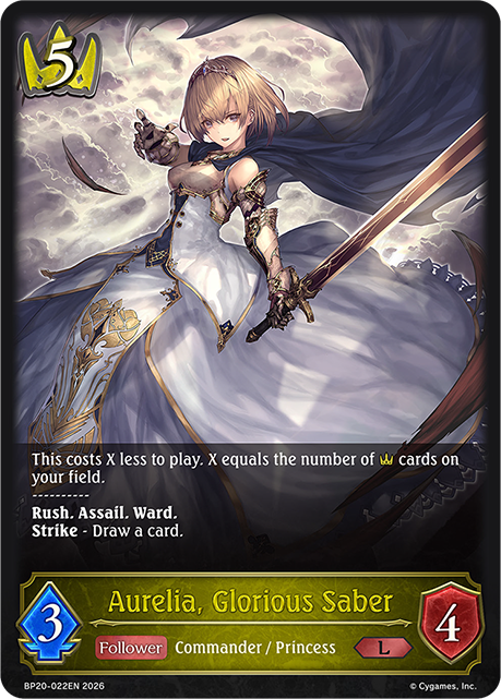 Aurelia, Glorious Saber - BP-19/20: Eightfold Retribution & Omens and Heirs