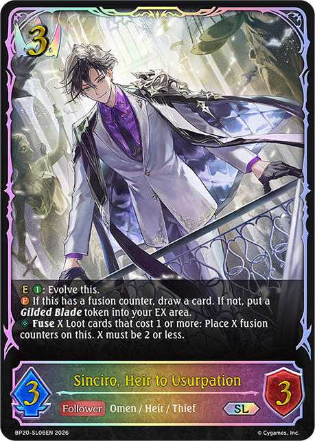 Sinciro, Heir to Usurpation - BP-19/20: Eightfold Retribution & Omens and Heirs