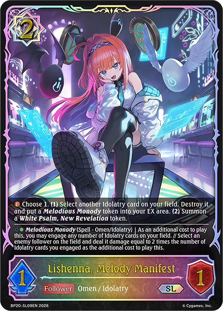 Lishenna, Melody Manifest - BP-19/20: Eightfold Retribution & Omens and Heirs