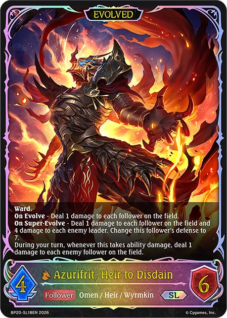Azurifrit, Heir to Disdain (Evolved) - BP-19/20: Eightfold Retribution & Omens and Heirs