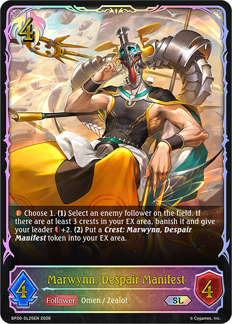 Marwynn, Despair Manifest - BP-19/20: Eightfold Retribution & Omens and Heirs