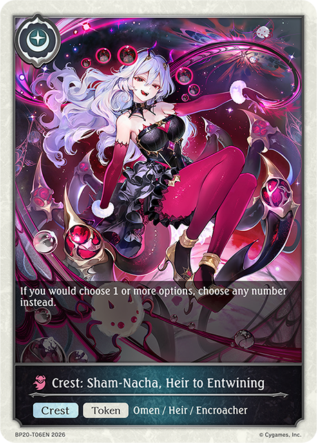 Crest: Sham-Nacha, Heir to Entwining - BP-19/20: Eightfold Retribution & Omens and Heirs