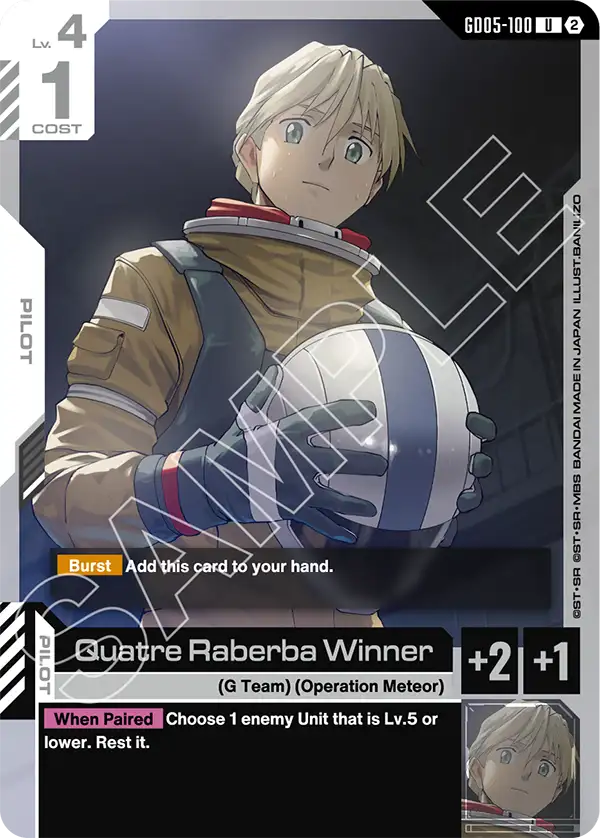 Quatre Raberba Winner GD-05: Freedom Ascension