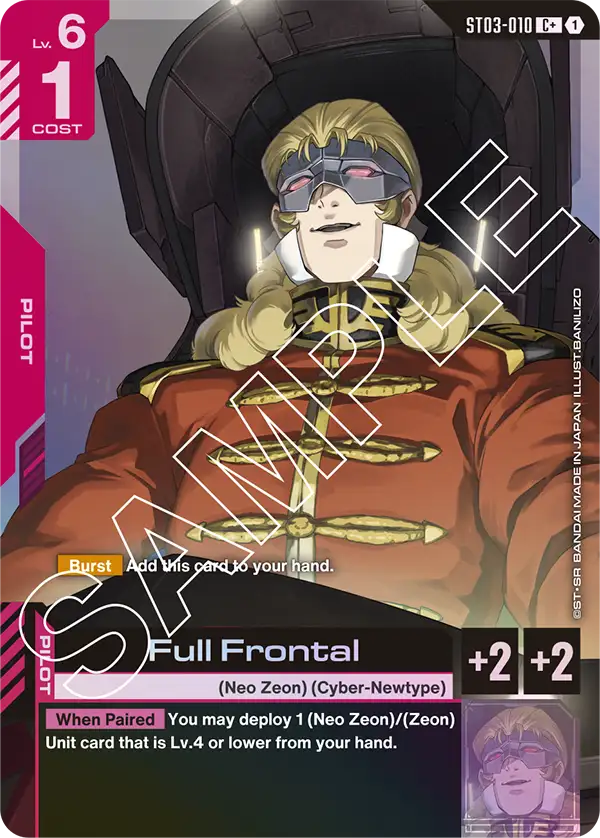 Full Frontal ST-03: Zeon's Rush