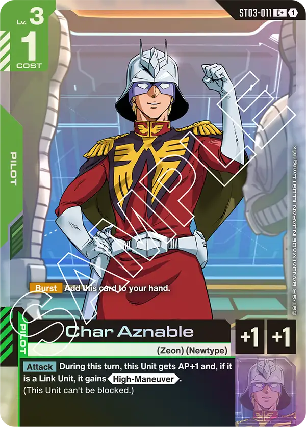 Char Aznable ST-03: Zeon's Rush