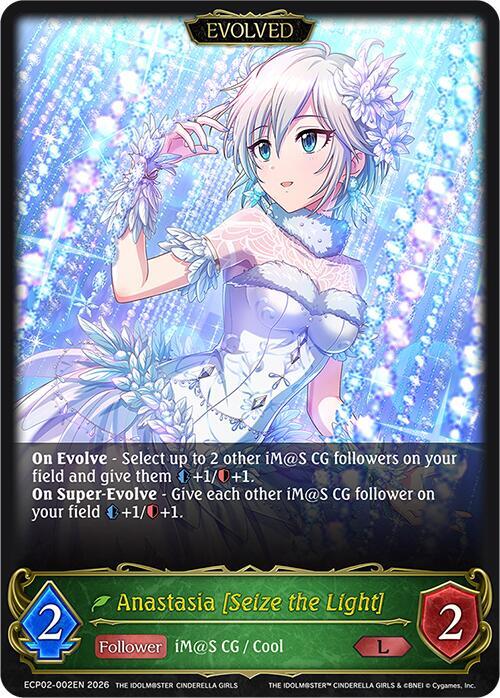 Anastasia [Seize the Light] (Evolved) - ECP02: EX Crossover Set “THE IDOLM@STER CINDERELLA GIRLS”