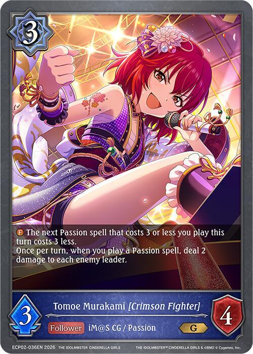 Tomoe Murakami [Crimson Fighter] - ECP02: EX Crossover Set “THE IDOLM@STER CINDERELLA GIRLS”