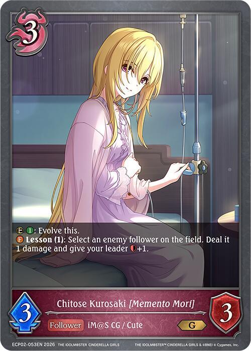 Chitose Kurosaki [Memento Mori] - ECP02: EX Crossover Set “THE IDOLM@STER CINDERELLA GIRLS”