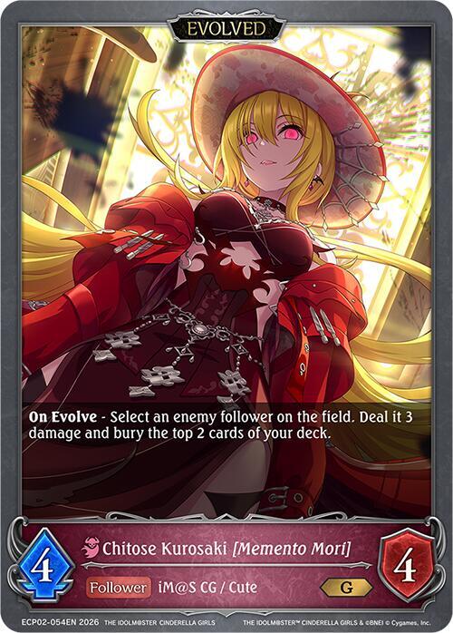 Chitose Kurosaki [Memento Mori] (Evolved) - ECP02: EX Crossover Set “THE IDOLM@STER CINDERELLA GIRLS”