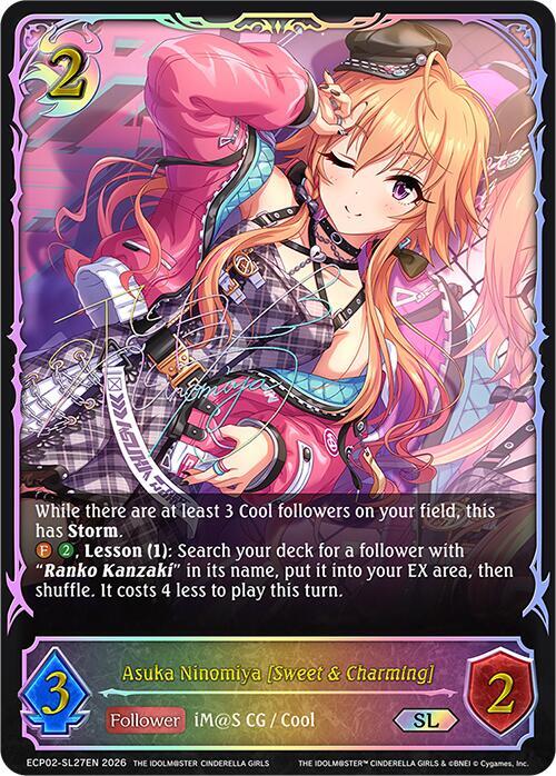 Asuka Ninomiya [Sweet & Charming] - ECP02: EX Crossover Set “THE IDOLM@STER CINDERELLA GIRLS”