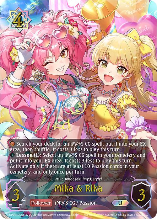 Mika & Rika - ECP02: EX Crossover Set “THE IDOLM@STER CINDERELLA GIRLS”