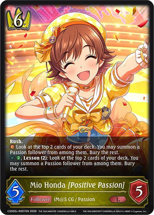 Mio Honda [Positive Passion] (Reprint) - CP02: Crossover Set “THE IDOLM@STER CINDERELLA GIRLS”