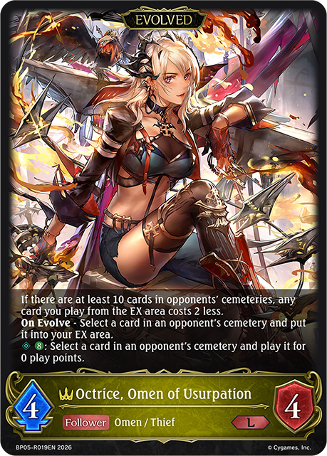 Octrice, Omen of Usurpation (Evolved) (Reprint) - BP-19/20: Eightfold Retribution & Omens and Heirs