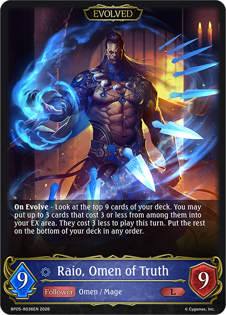Raio, Omen of Truth (Evolved) (Reprint) - BP-19/20: Eightfold Retribution & Omens and Heirs