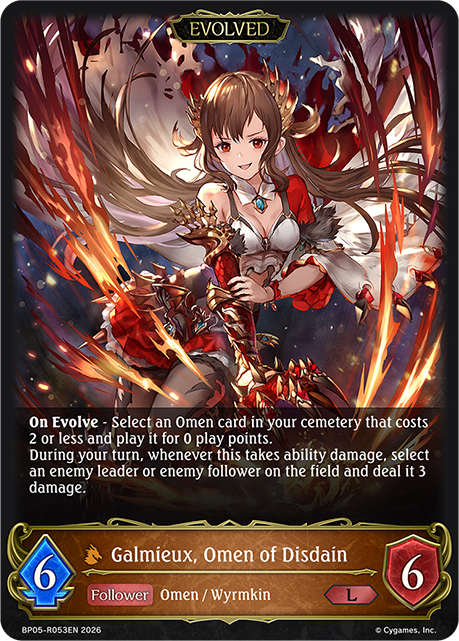 Galmieux, Omen of Disdain (Evolved) (Reprint) - BP-19/20: Eightfold Retribution & Omens and Heirs
