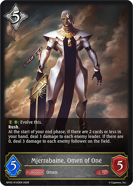 Mjerrabaine, Omen of One (Reprint) - BP-19/20: Eightfold Retribution & Omens and Heirs