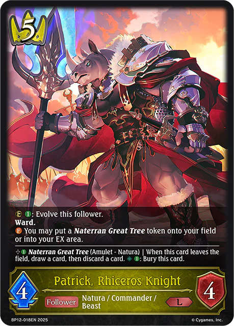 Patrick, Rhiceros Knight - BP-12: Worldreaver's Descent & Dominion of Darkness