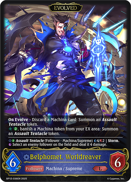 Belphomet, Worldreaver (Evolved) - BP-12: Worldreaver's Descent & Dominion of Darkness