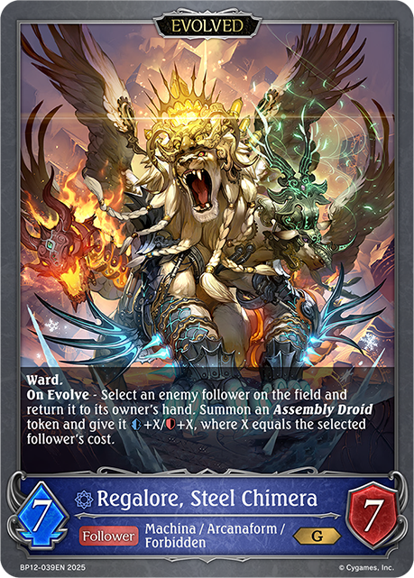 Regalore, Steel Chimera (Evolved) - BP-12: Worldreaver's Descent & Dominion of Darkness