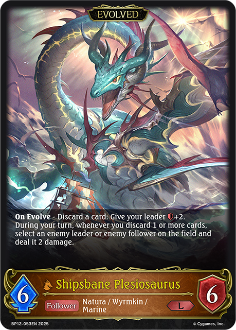 Shipsbane Plesiosaurus (Evolved) - BP-12: Worldreaver's Descent & Dominion of Darkness