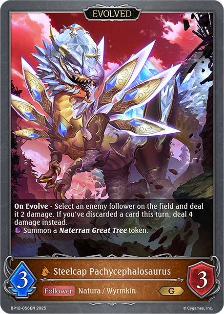 Steelcap Pachycephalosaurus (Evolved) - BP-12: Worldreaver's Descent & Dominion of Darkness