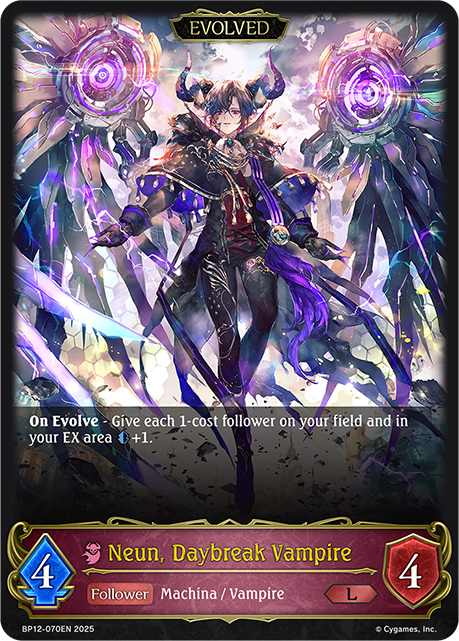 Neun, Daybreak Vampire (Evolved) - BP-12: Worldreaver's Descent & Dominion of Darkness