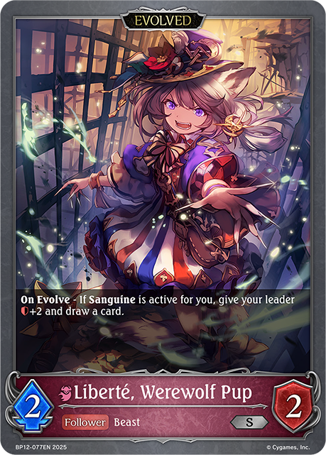 Liberté, Werewolf Pup (Evolved) - BP-12: Worldreaver's Descent & Dominion of Darkness