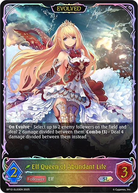 Elf Queen of Abundant Life (Evolved) - BP-12: Worldreaver's Descent & Dominion of Darkness