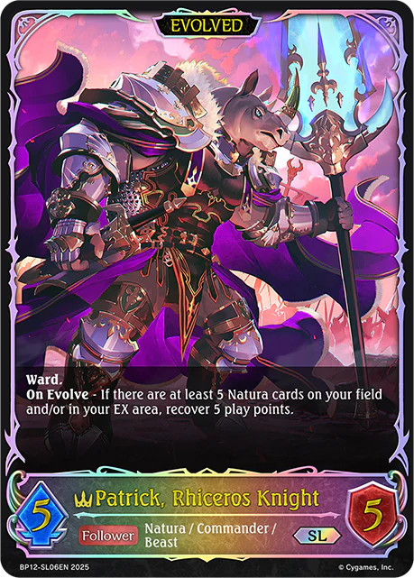 Patrick, Rhiceros Knight (Evolved) - BP-12: Worldreaver's Descent & Dominion of Darkness