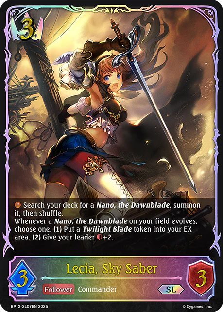 Lecia, Sky Saber - BP-12: Worldreaver's Descent & Dominion of Darkness