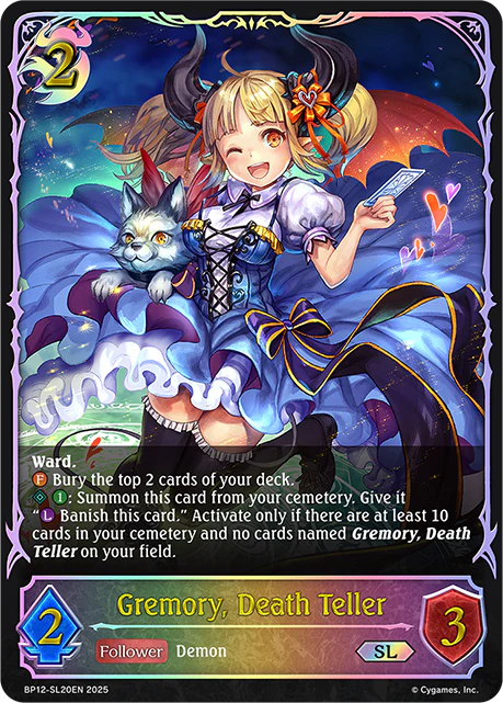Gremory, Death Teller - BP-12: Worldreaver's Descent & Dominion of Darkness
