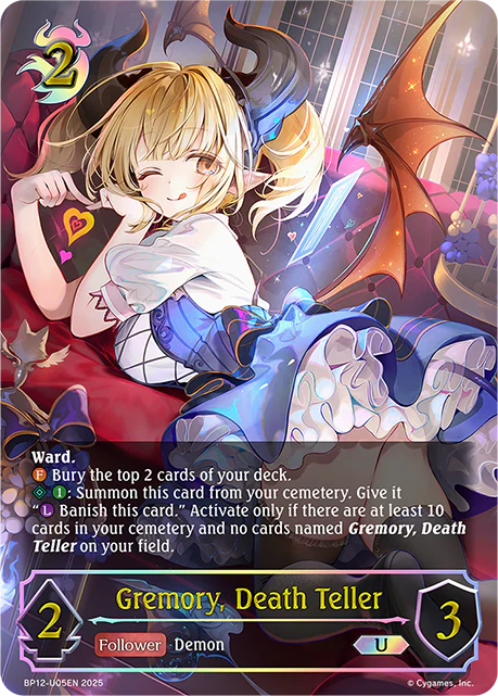 Gremory, Death Teller - BP-12: Worldreaver's Descent & Dominion of Darkness