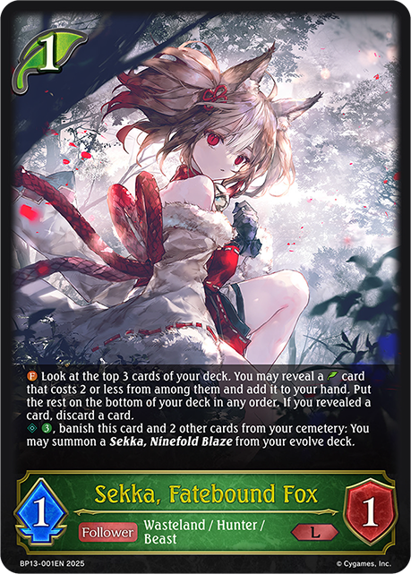 Sekka, Fatebound Fox - BP-13: Worldreaver's Descent & Dominion of Darkness