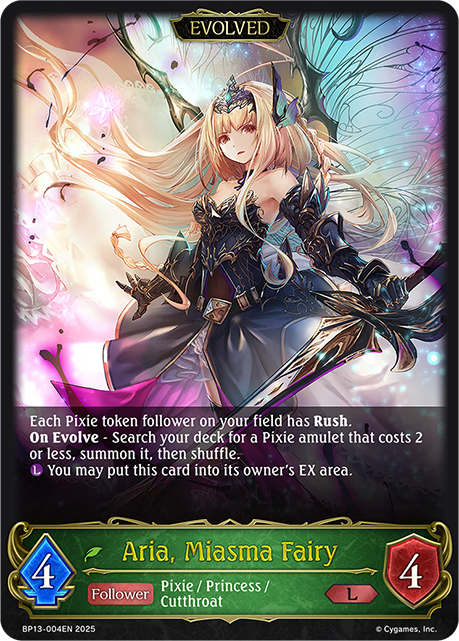 Aria, Lady of the Woods (Evolved) - BP-13: Worldreaver's Descent & Dominion of Darkness