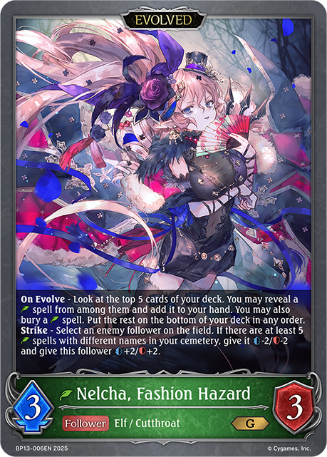 Nelcha, Fashion Hazard (Evolved) - BP-13: Worldreaver's Descent & Dominion of Darkness
