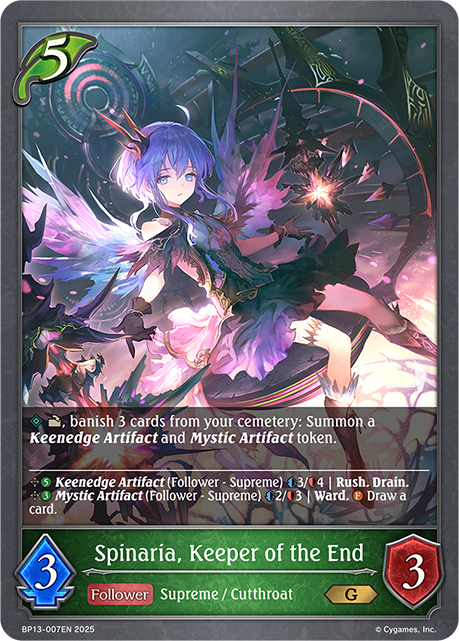 Spinaria, Keeper of the End - BP-13: Worldreaver's Descent & Dominion of Darkness