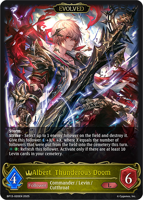 Albert, Thunderous Doom (Evolved) - BP-13: Worldreaver's Descent & Dominion of Darkness