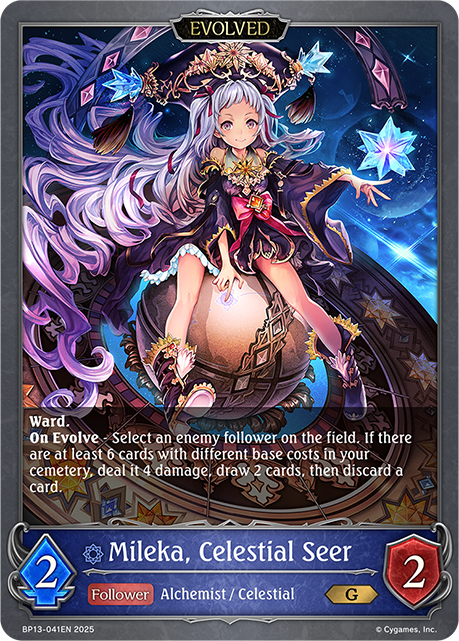 Mileka, Celestial Seer (Evolved) - BP-13: Worldreaver's Descent & Dominion of Darkness