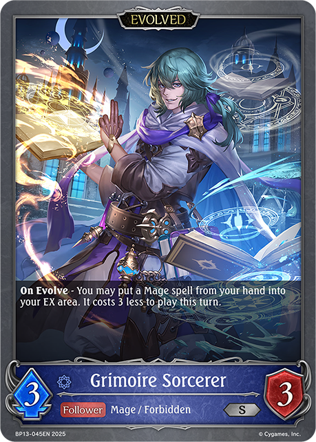 Grimoire Sorcerer (Evolved) - BP-13: Worldreaver's Descent & Dominion of Darkness