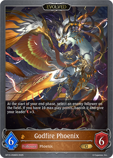 Godfire Phoenix (Evolved) - BP-13: Worldreaver's Descent & Dominion of Darkness