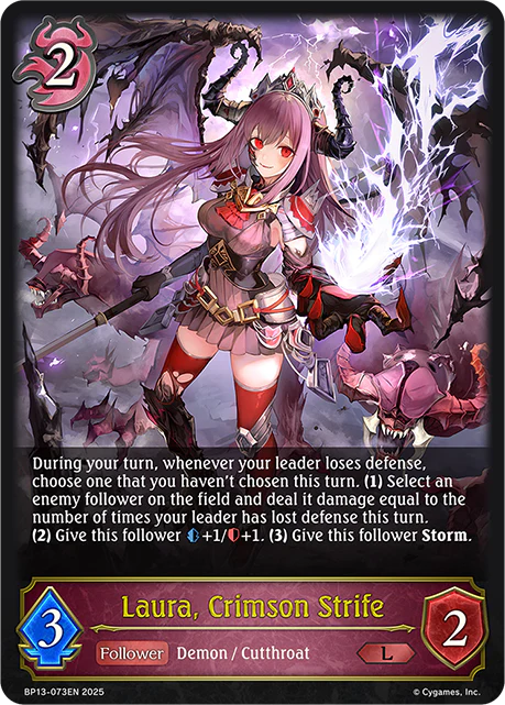 Laura, Crimson Strife - BP-13: Worldreaver's Descent & Dominion of Darkness