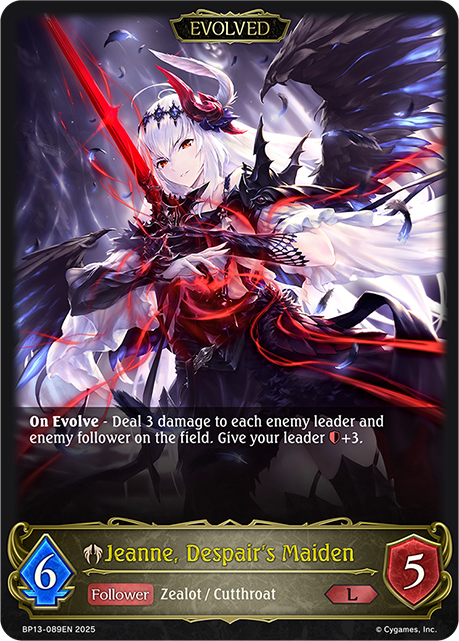 Jeanne, Despair's Maiden (Evolved) - BP-13: Worldreaver's Descent & Dominion of Darkness