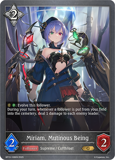 Miriam, Mutinous Being - BP-13: Worldreaver's Descent & Dominion of Darkness